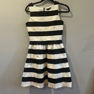 Black and white stripe  dress